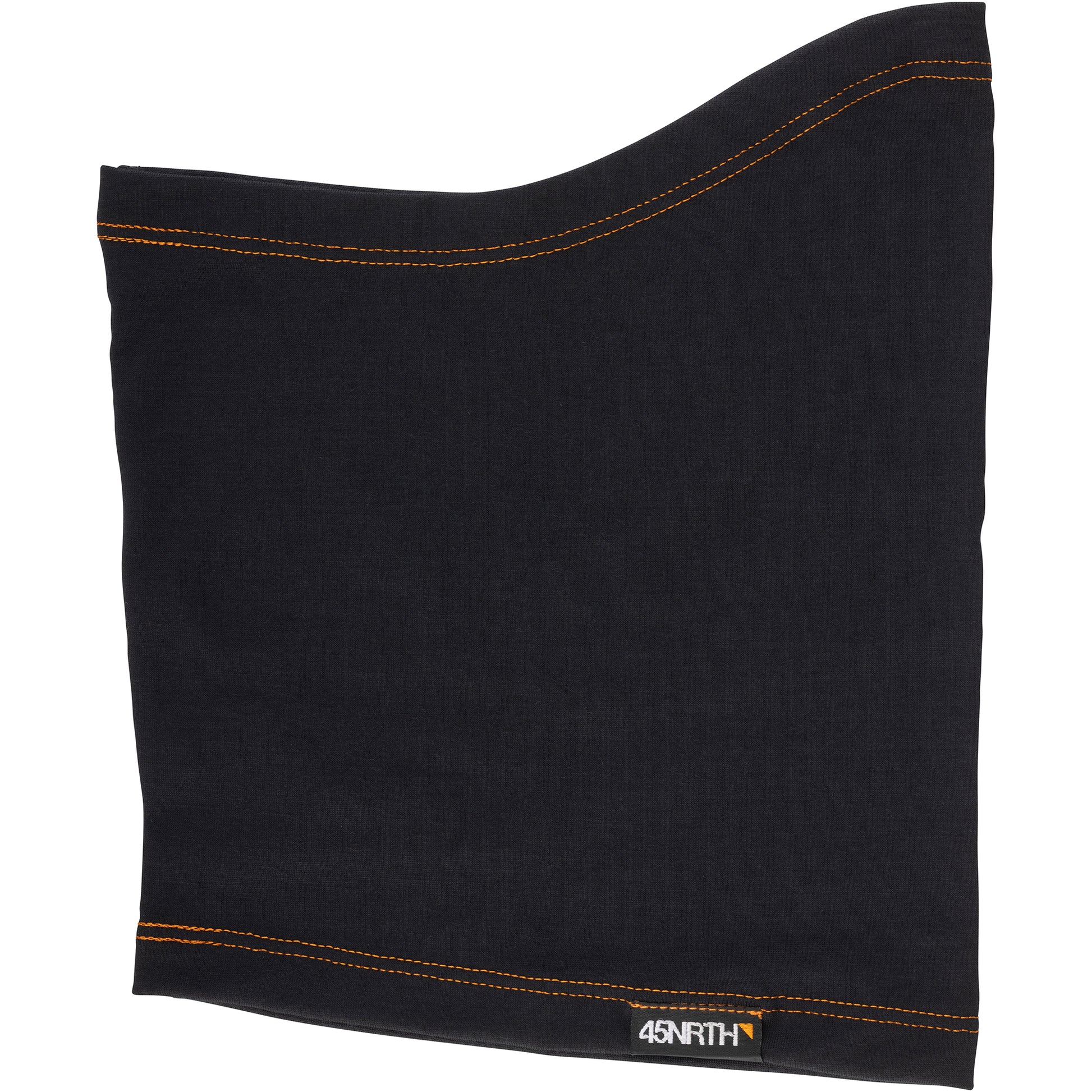45NRTH Blowtorch Neck Gaiter black flat, 45NRTH logo on bottom cuff