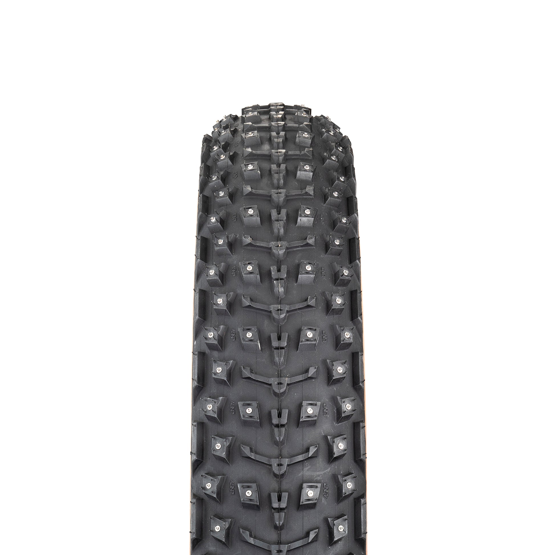 45NRTH Dillinger 5 Studded Tire straight on view showing tread