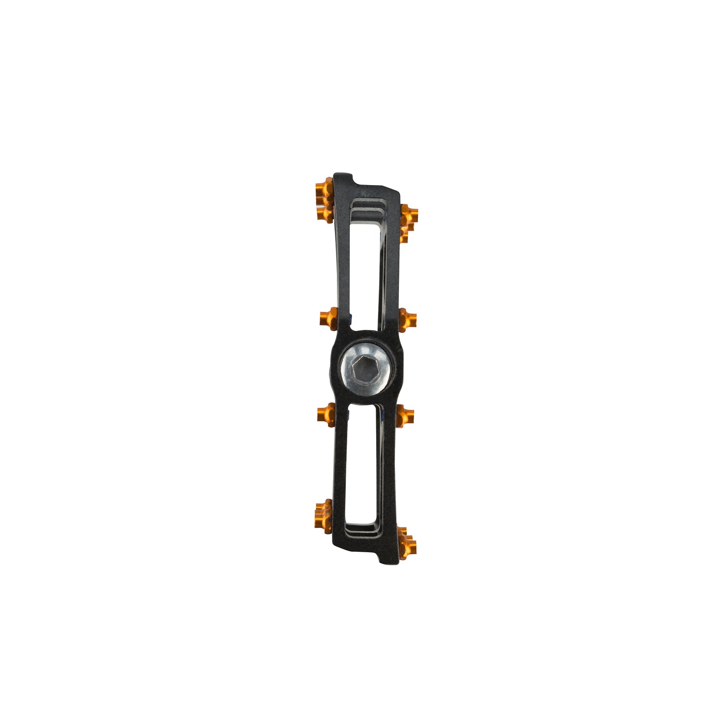 45NRTH Heiruspecs Pedal side view showing concave platform and pin height