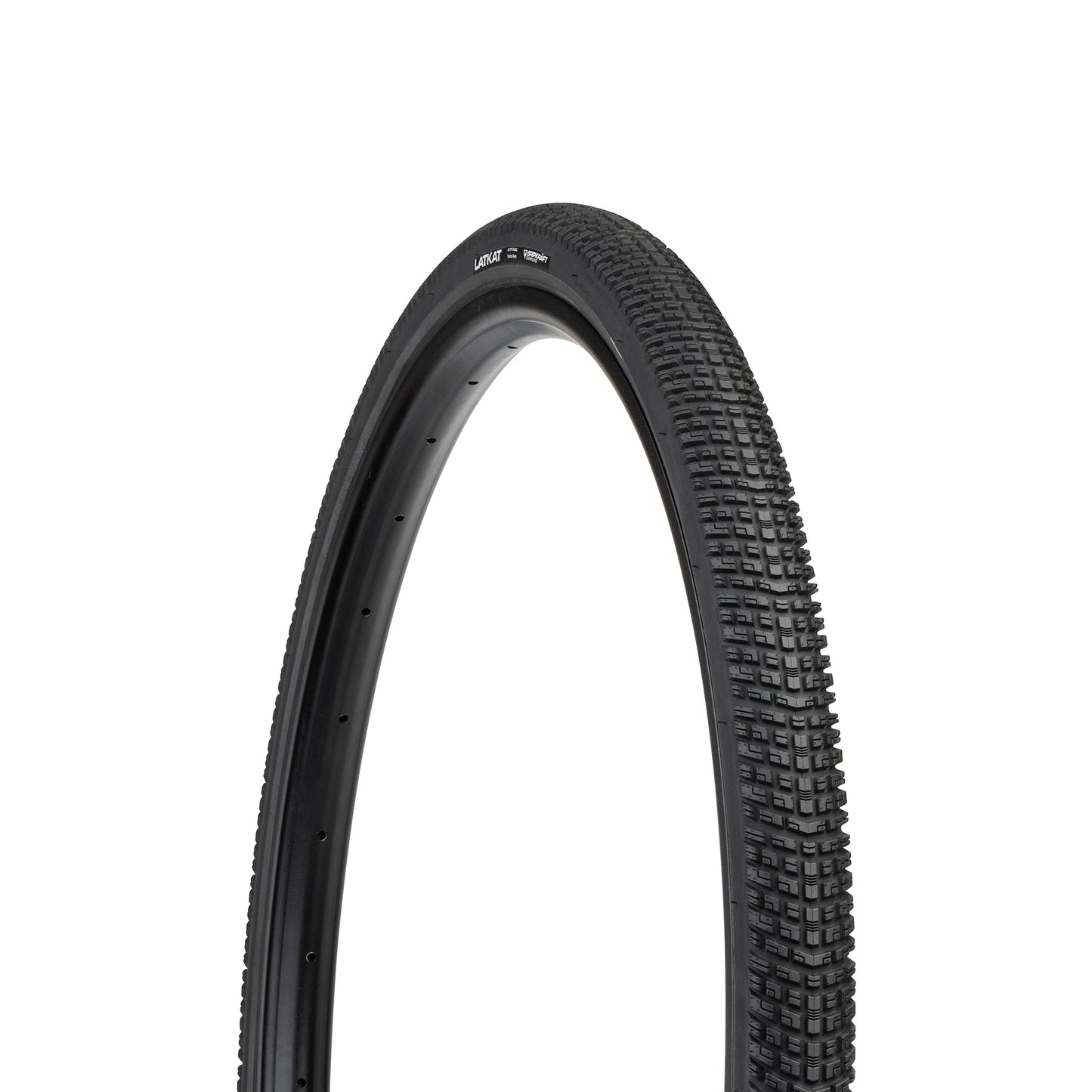 45NRTH Latkat Tire three-quarter view showing tread and sideall