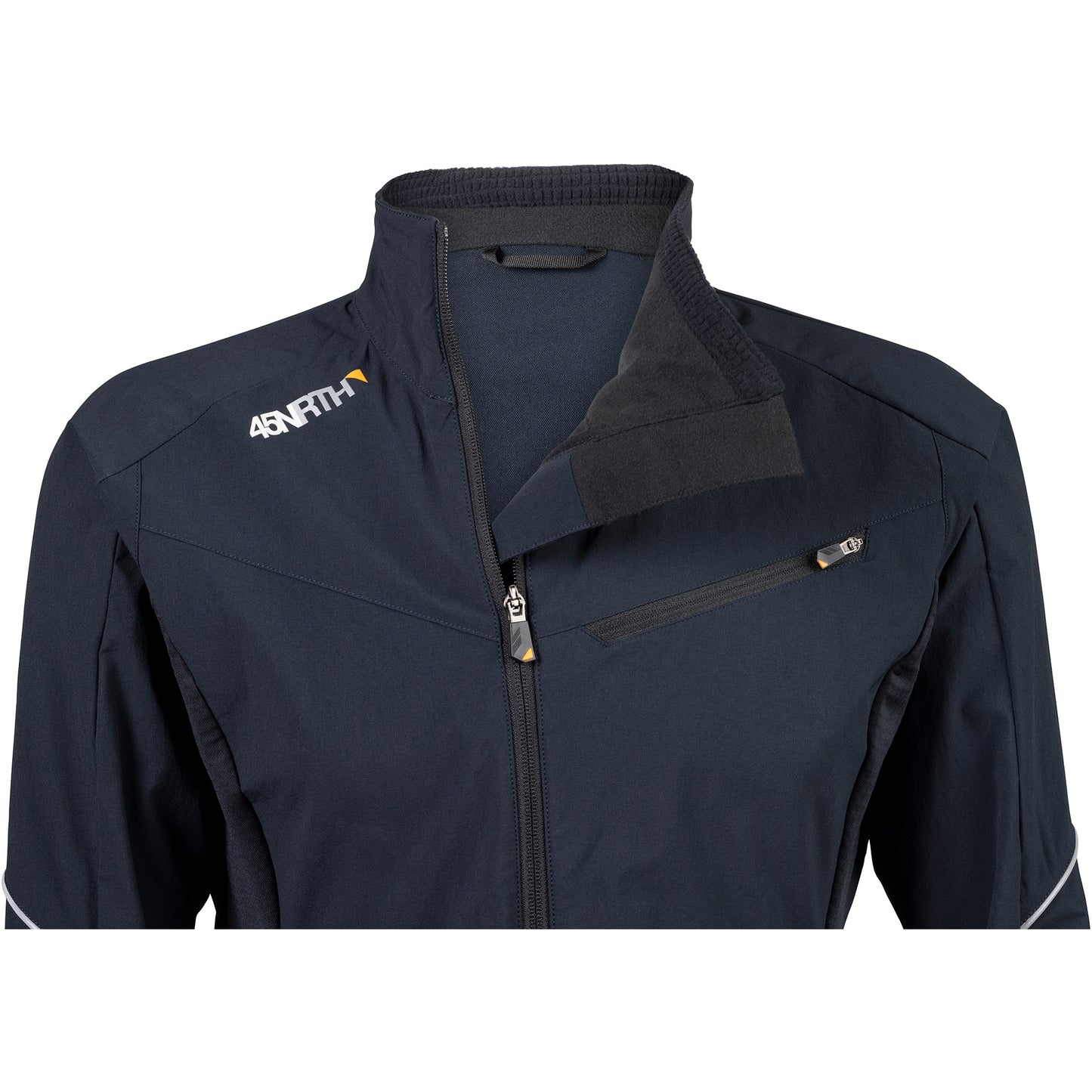 45NRTH Naughtvind Jacket Men's front view zipper open detail