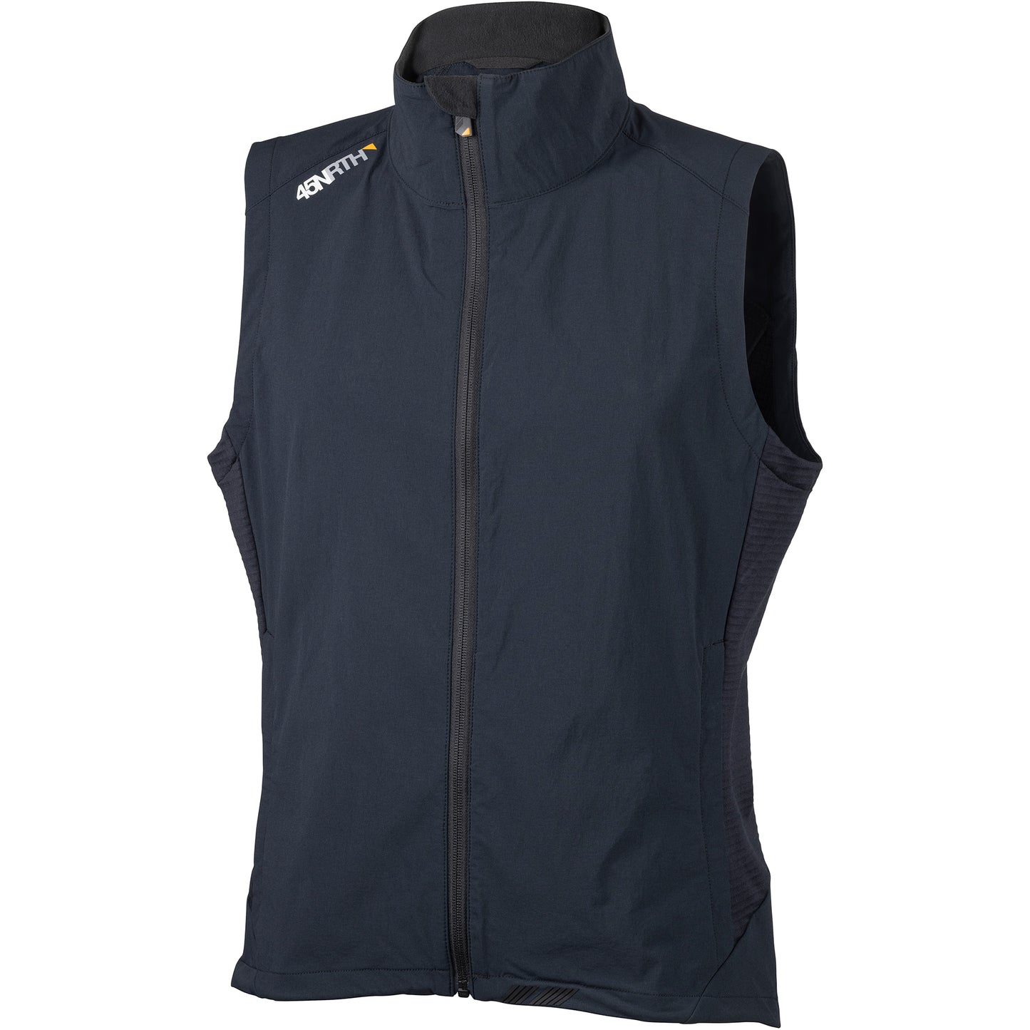 45NRTH Naughtvind Vest front view zipped up