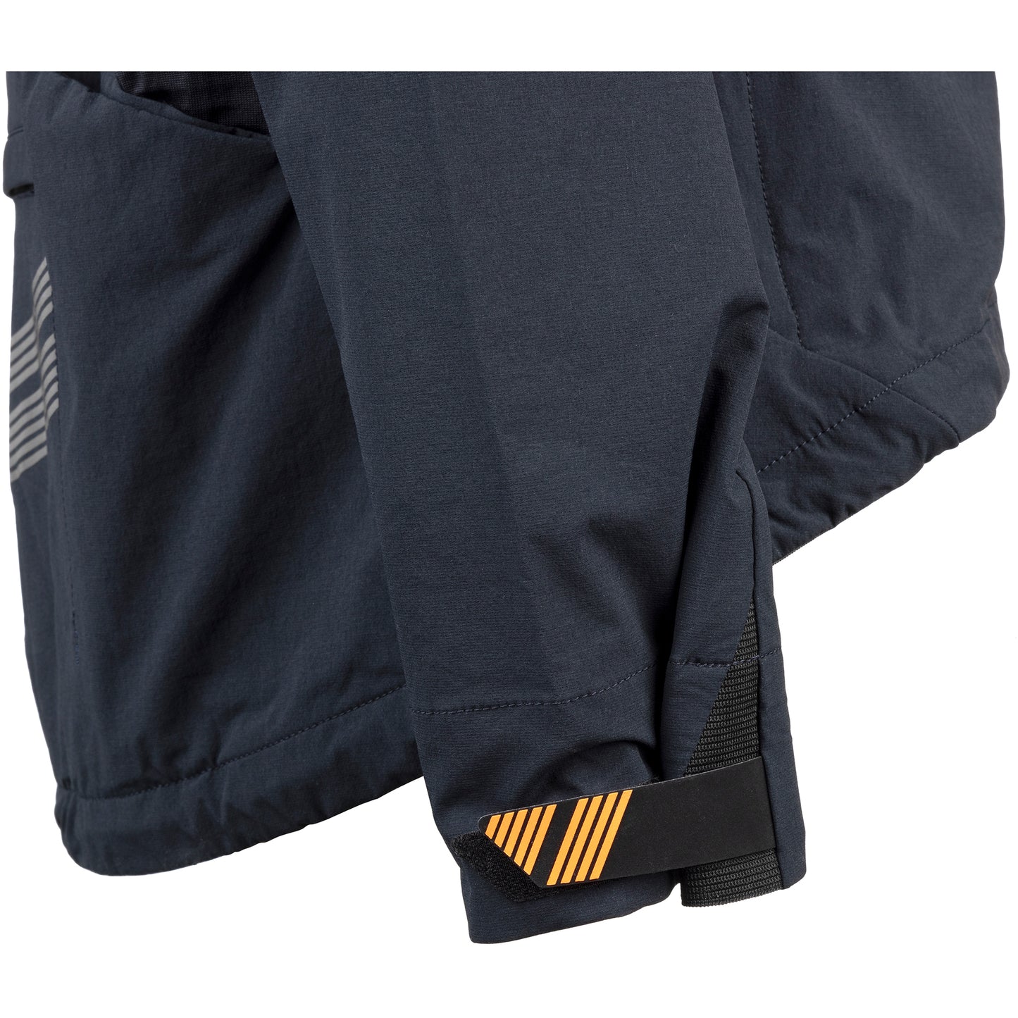 45NRTH Naughtvind Women's Jacket side view detail of sleeve cuff Velcro closure
