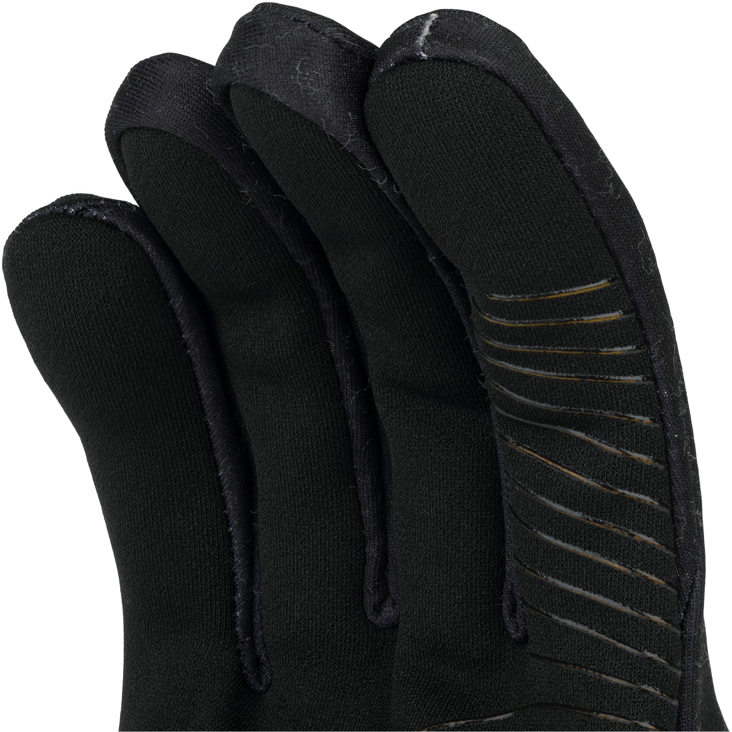 45NRTH Risor Liner Glove black fingertip detail view