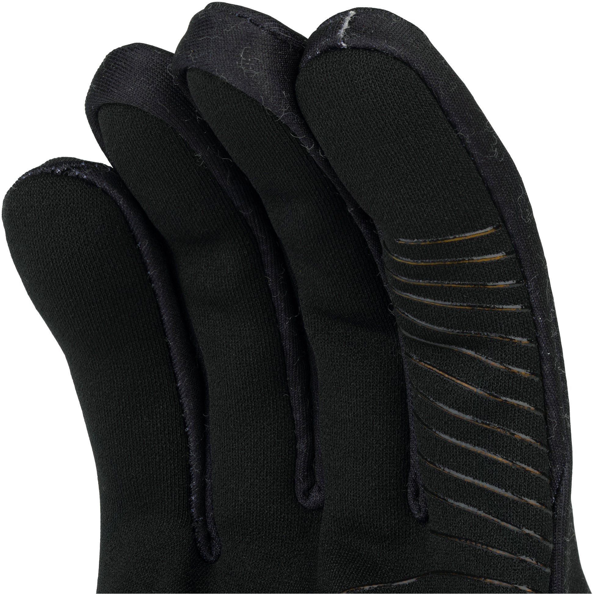 45NRTH Risor Liner Glove black fingertip detail view