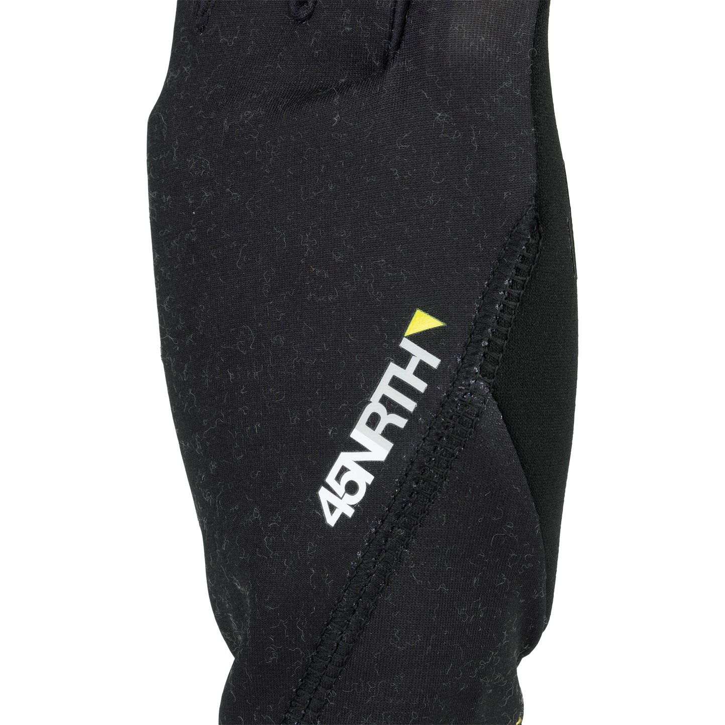 45NRTH Risor Liner Glove black back of hand close-up view