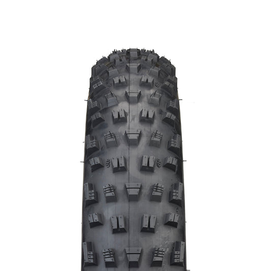 45NRTH Vanhelga Fat Tire straight-on tread view