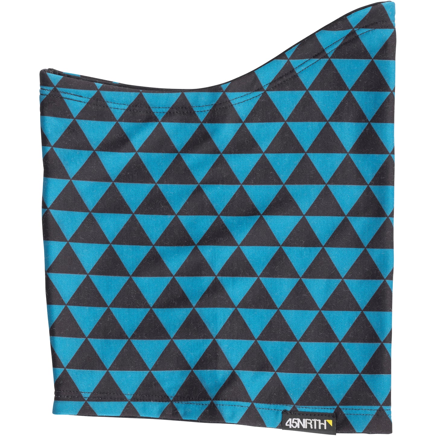 45NRTH Vindkast Reversible Neck Gaiter - Black, One Size side view flat