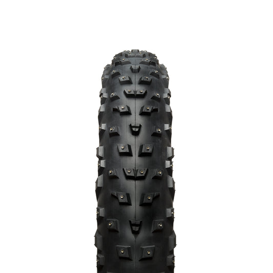 45NRTH Wrathchild Fat Tire Studded straight-on view showing tread