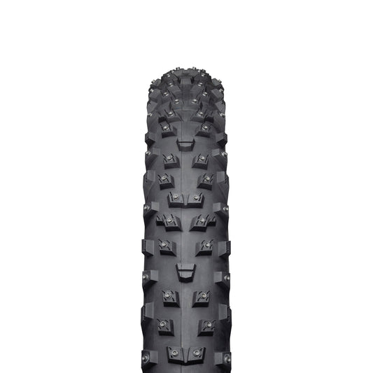45NRTH Wrathchild Studded Trail Tire straight-on view showing tread and studs