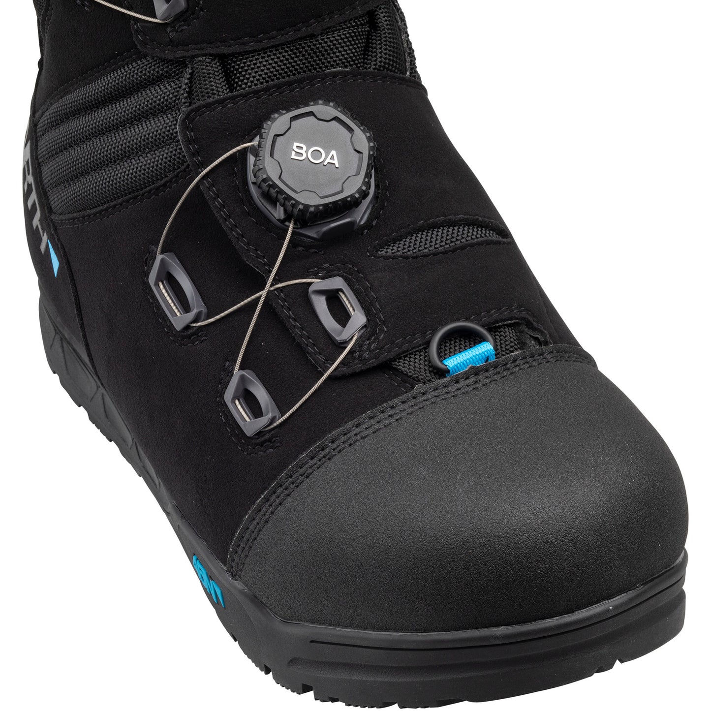 45nrth Wolfgar Cycling Boot - Black - toe detail view