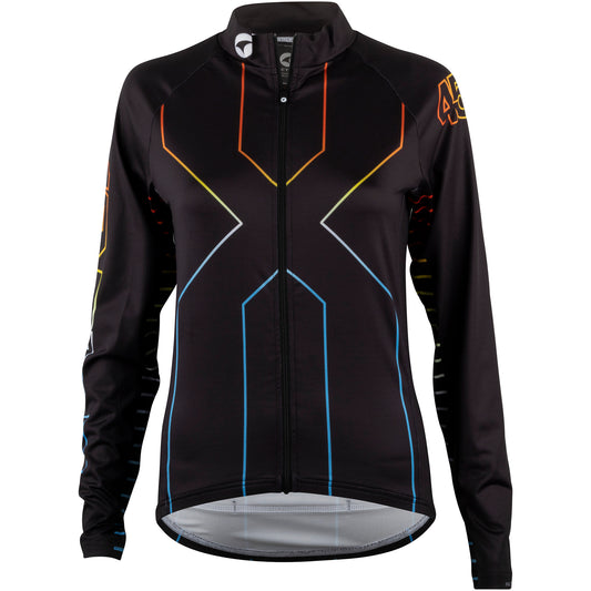 45nrth Women's Decade Jersey - Black/Multi-Color - Front view