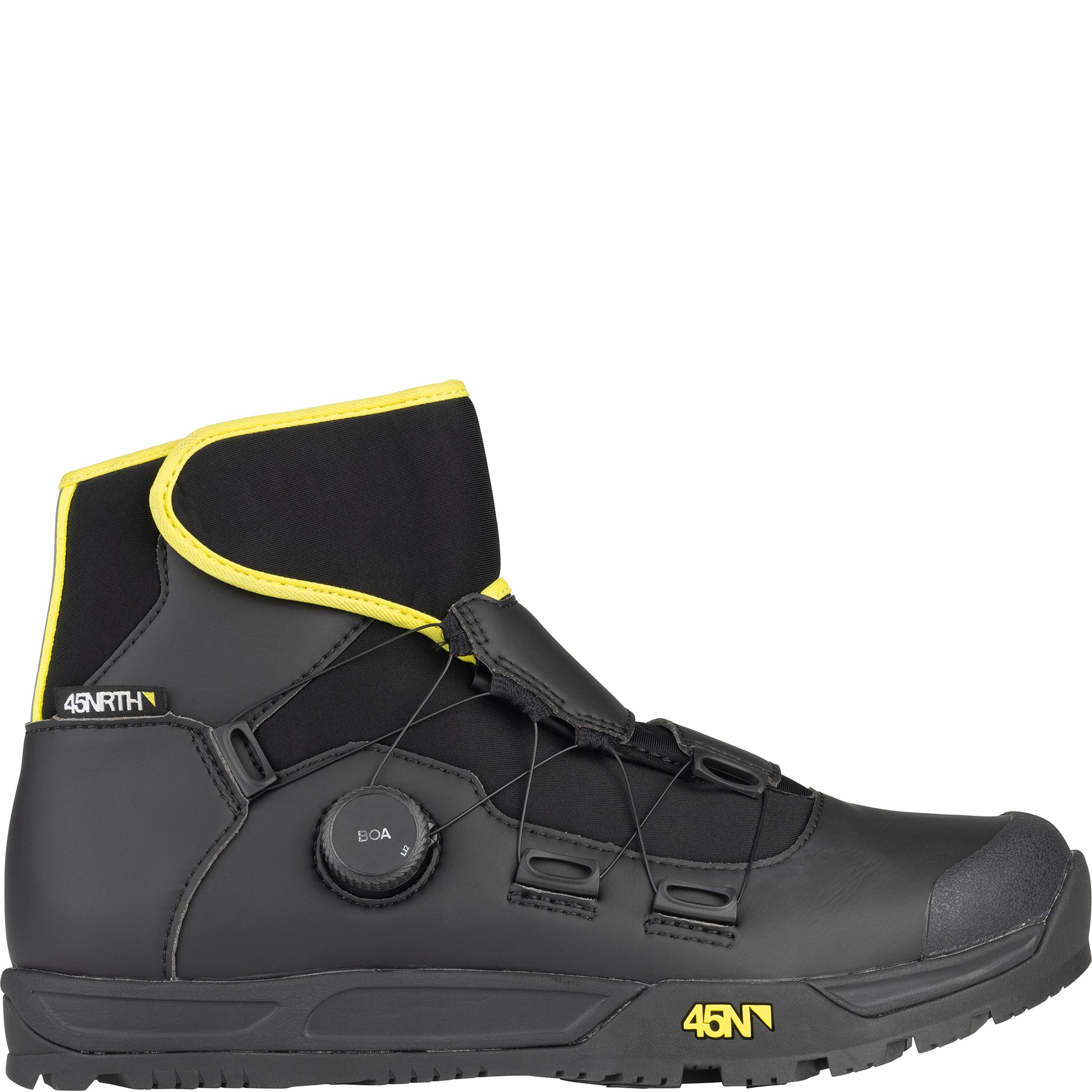 45nrth Ragnarok Cycling Boot - Black - Side view