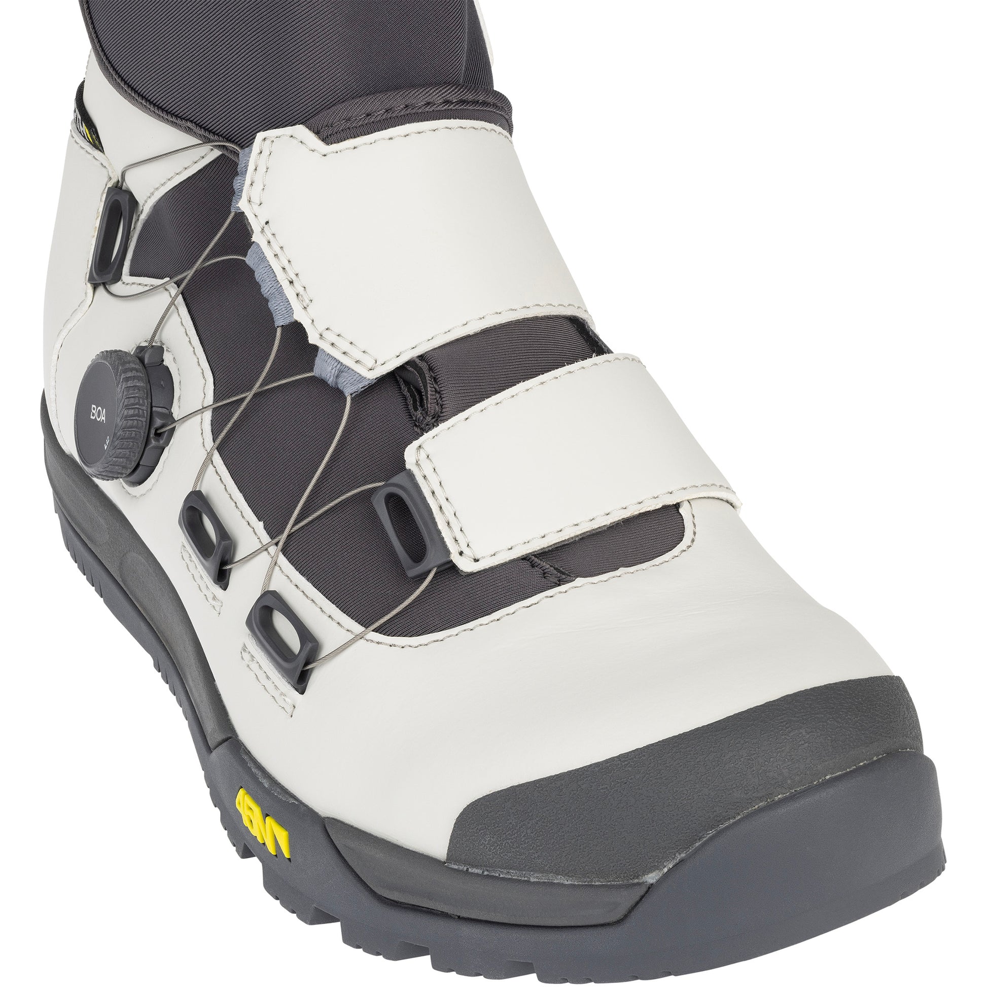 45nrth Ragnarok Cycling Boot - Grey - toe closeup view