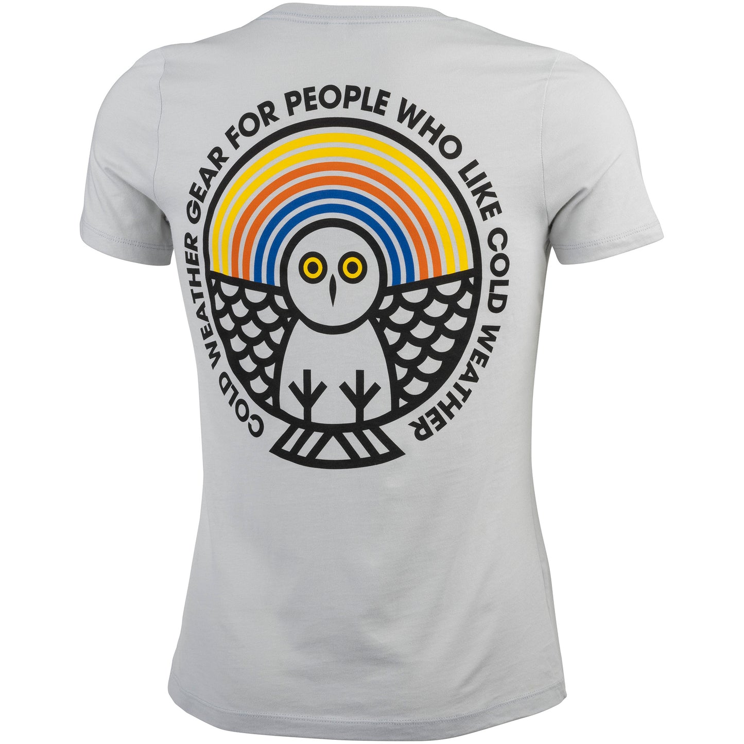 45nrth Winter Wonder T-Shirt - Grey with logo - back view