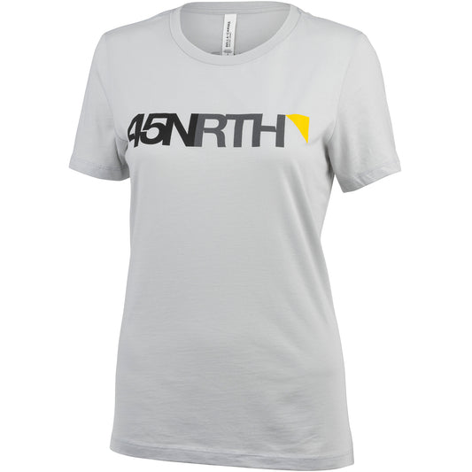 45nrth Winter Wonder Tshirt Women's - Grey with logo - front view
