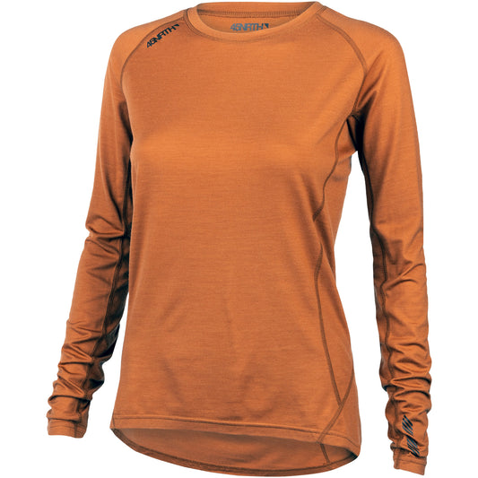 45nrth Women's Grunnur Base Layer - Burnt Orange - Front view