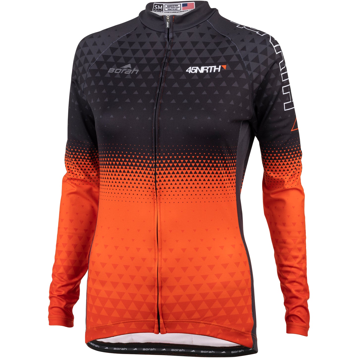 45nrth Women's Last Light Jersey - Black/Red - Front View