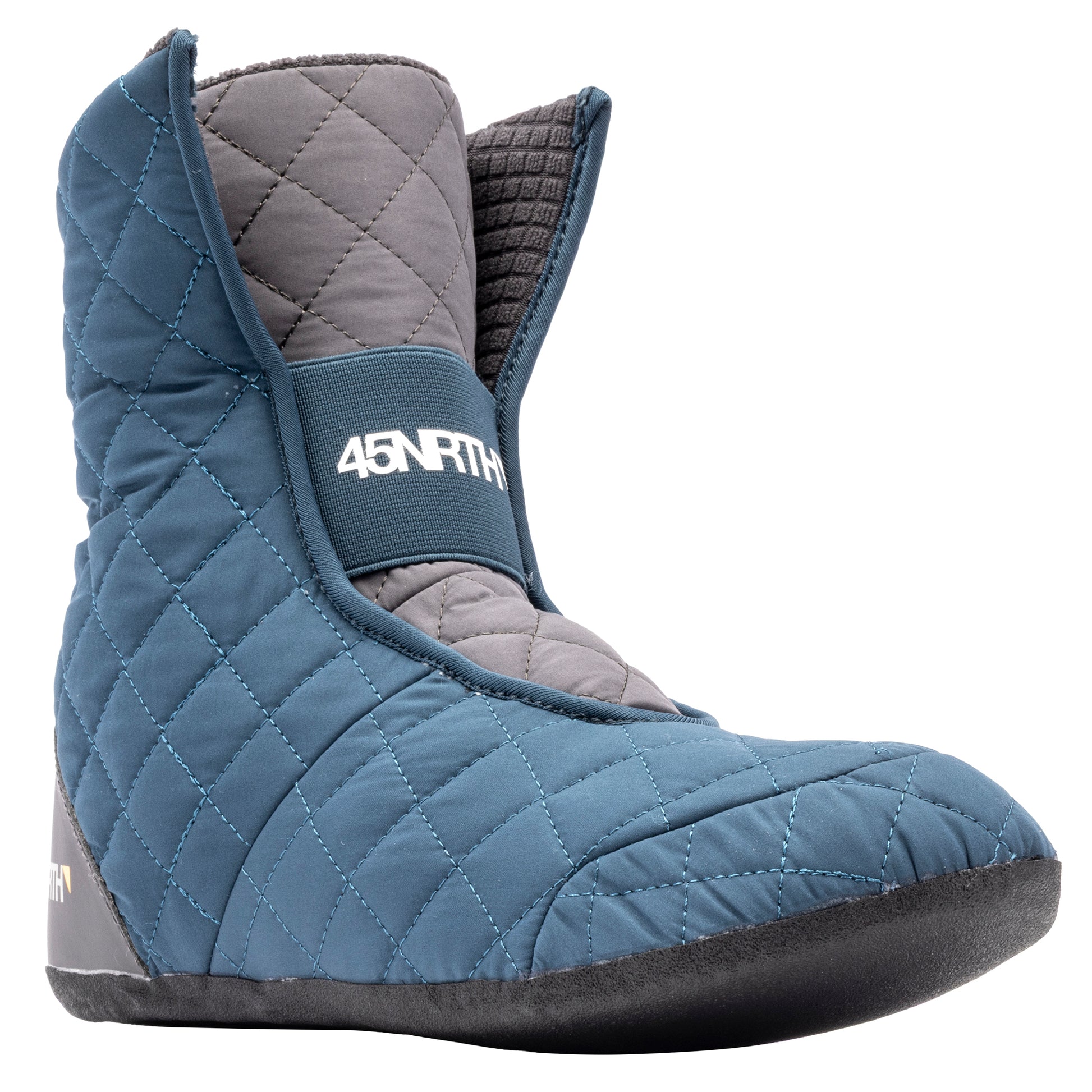 45nrth Wolvhammer Cycling Boot Liner - Slate - Front three quarter view