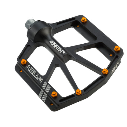 45NRTH Helva Pedal top down three-quarter view form pedal outside edge