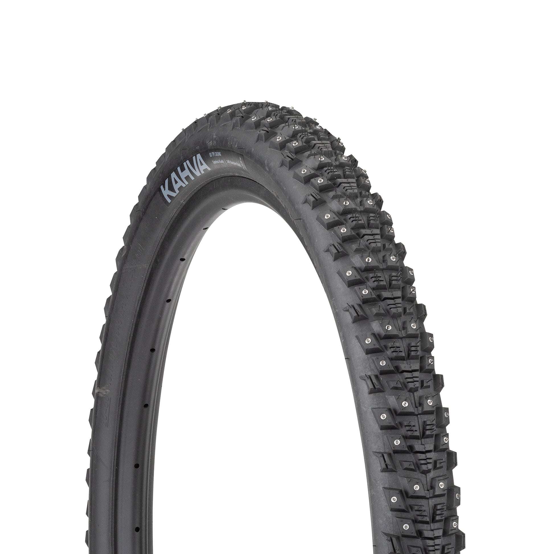 45NRTH Kahva Studded Tire three-quarter view showing tread and sidewall