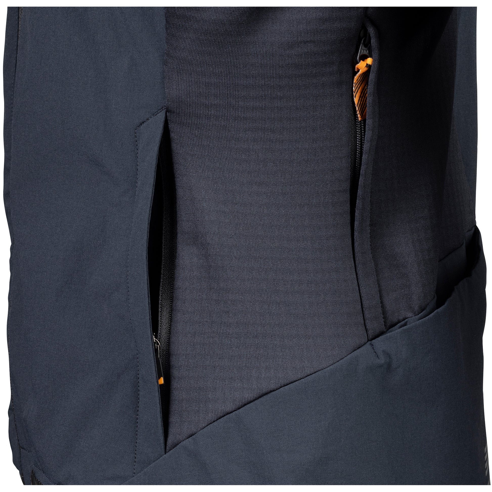45NRTH Naughtvind Jacket Men's side view two side pockets with zipper