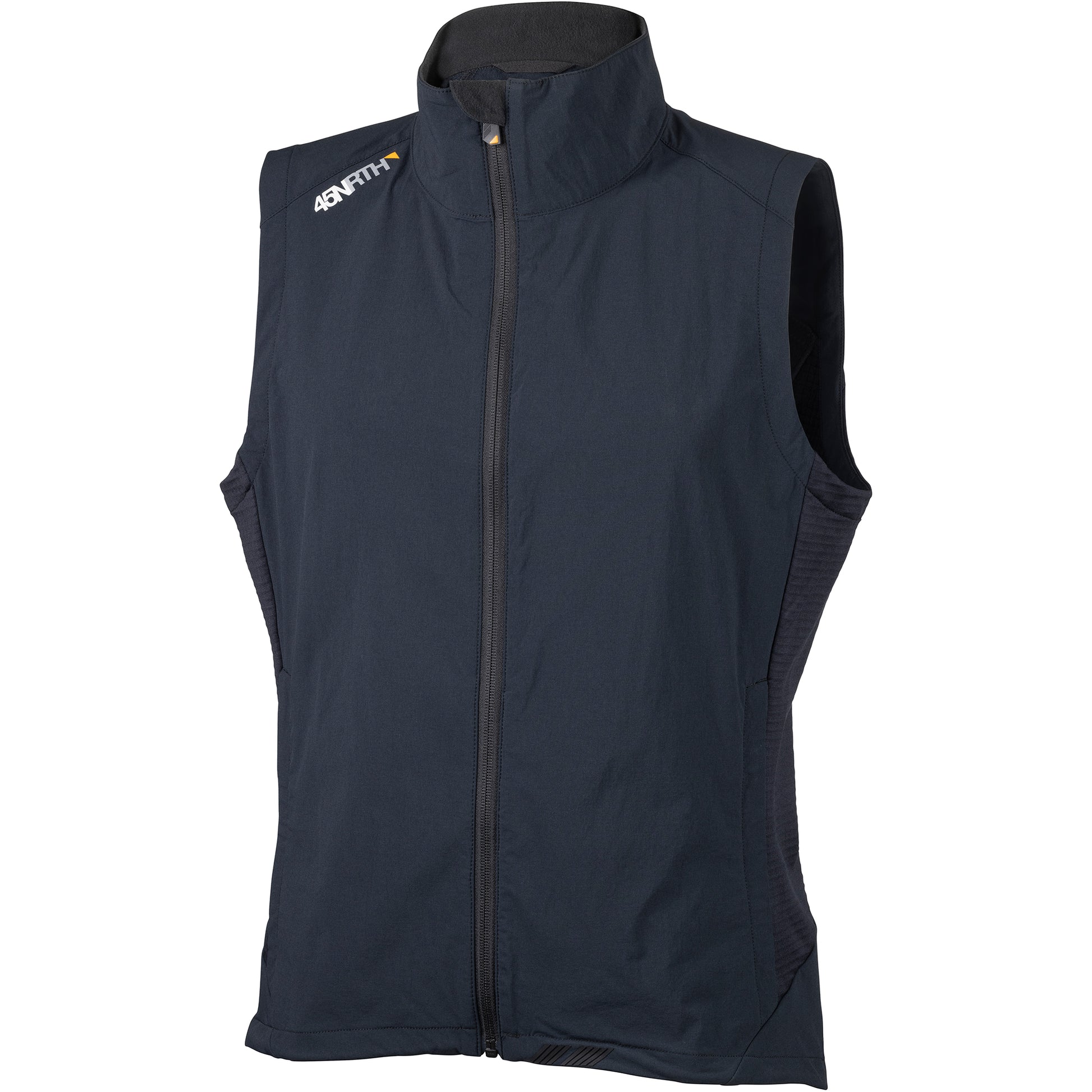 45NRTH Naughtvind Vest front view zipped up