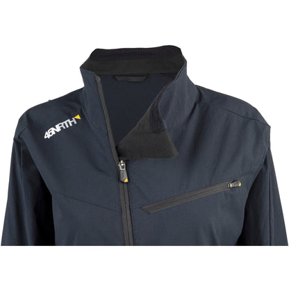 45NRTH Naughtvind Women's Jacket front view neck zipper open detail