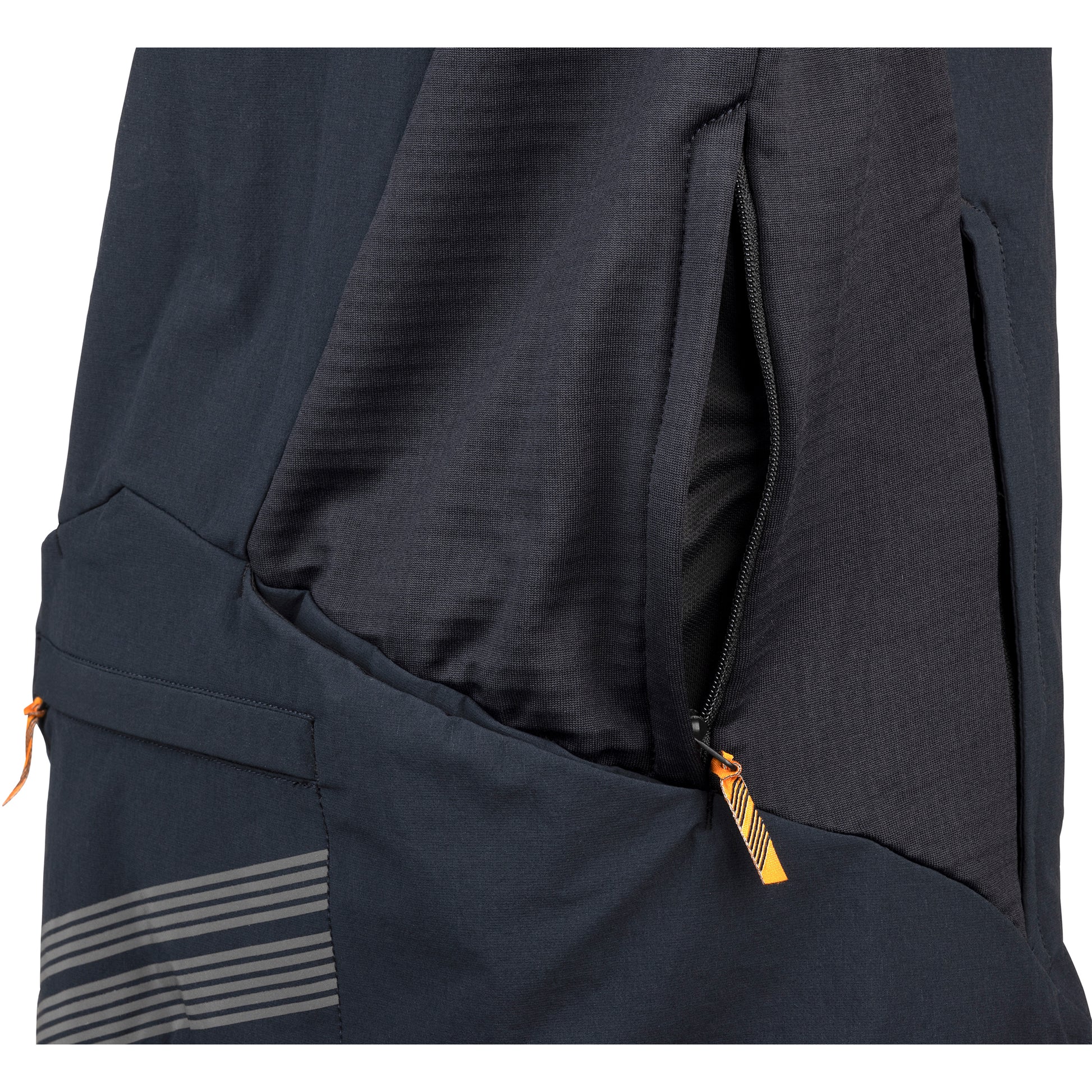 45NRTH Naughtvind Women's Jacket side view zipper pocket open detail