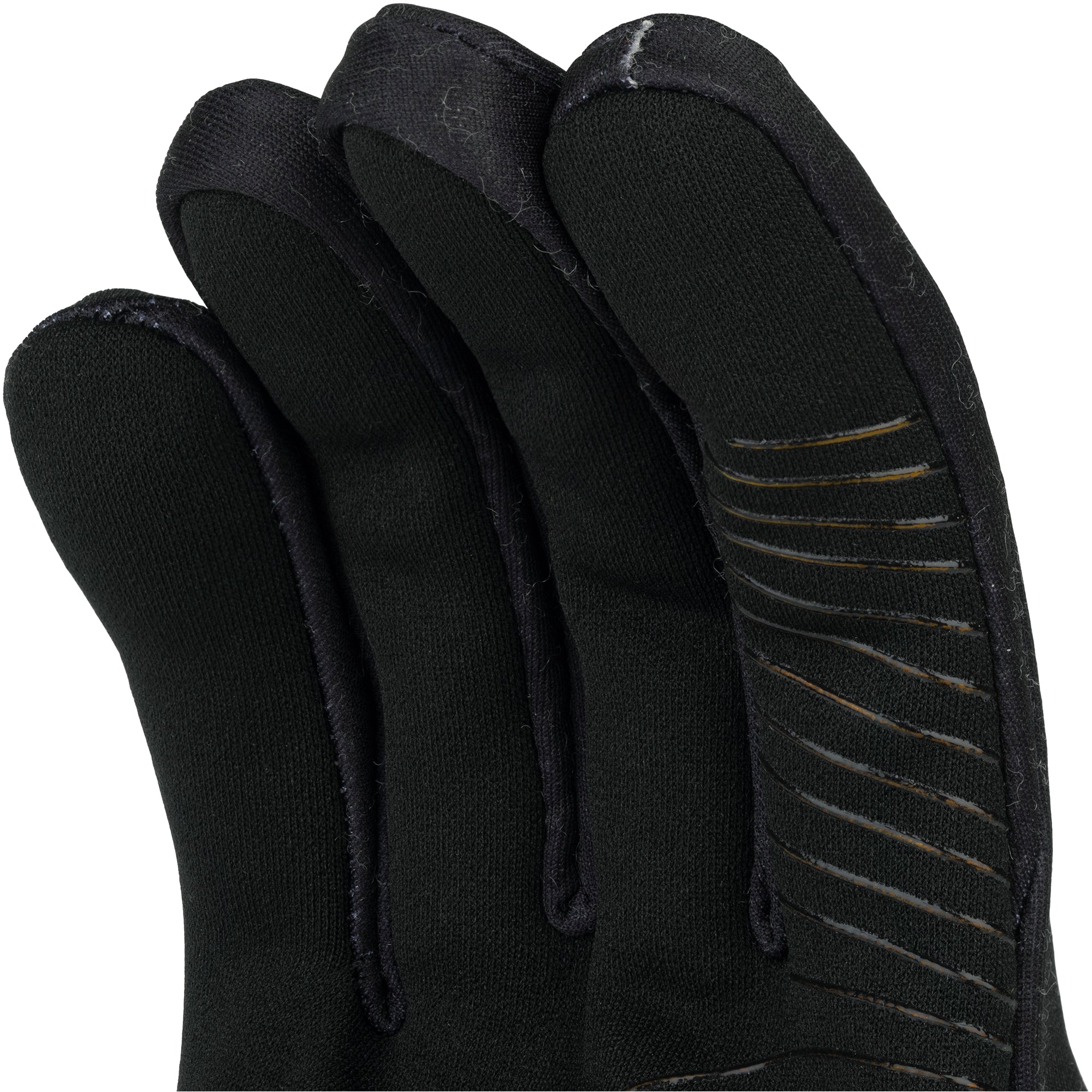 45NRTH Risor Liner Glove black fingertip detail view