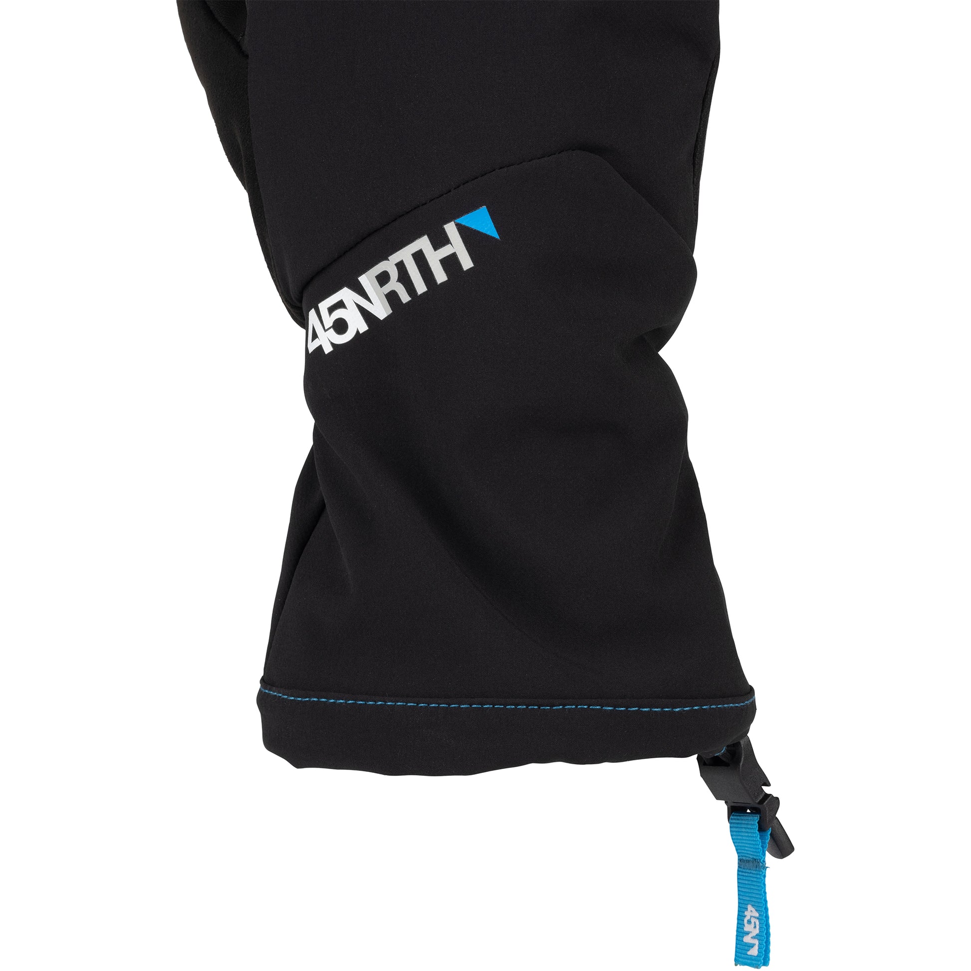 45NRTH Sturmfist 4 Glove black color showing 45NRTH logo and cuff on back