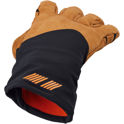 45NRTH Sturmfist 5 Leather Glove back of hand view cuff detail looking in