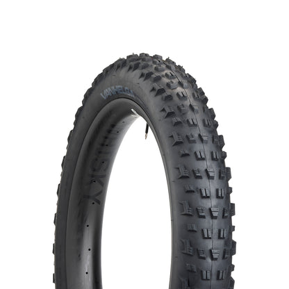 45NRTH Vanhelga Fat Tire three-quarter view showing tread and sidewall