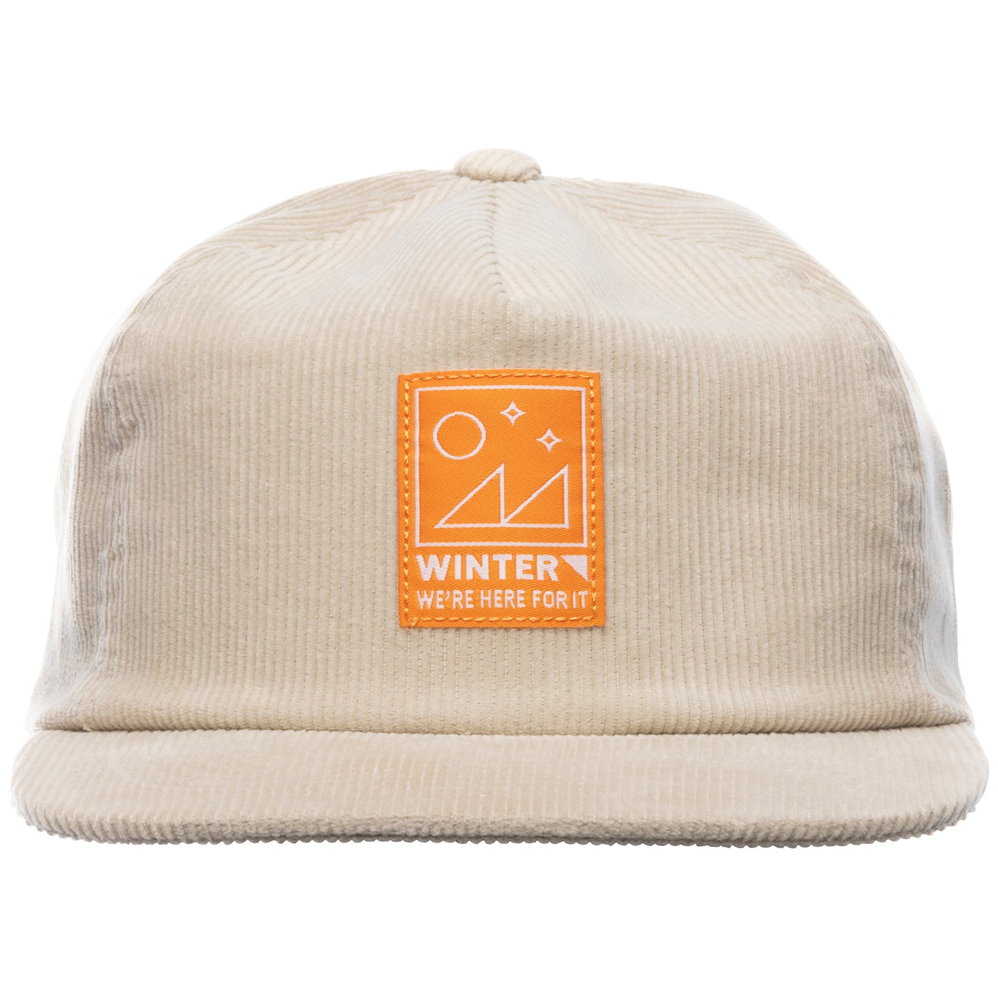 45nrth Winter We're Here For It Hat - Sand - Front view