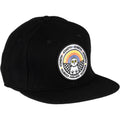 45NRTH Winter Wonder Wool Snapback Hat - Black, three-quarter front view