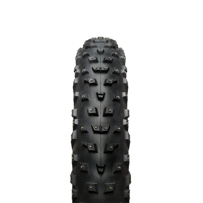 45NRTH Wrathchild Fat Tire Studded straight-on view showing tread