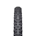 45NRTH Wrathchild Studded Trail Tire straight-on view showing tread and studs