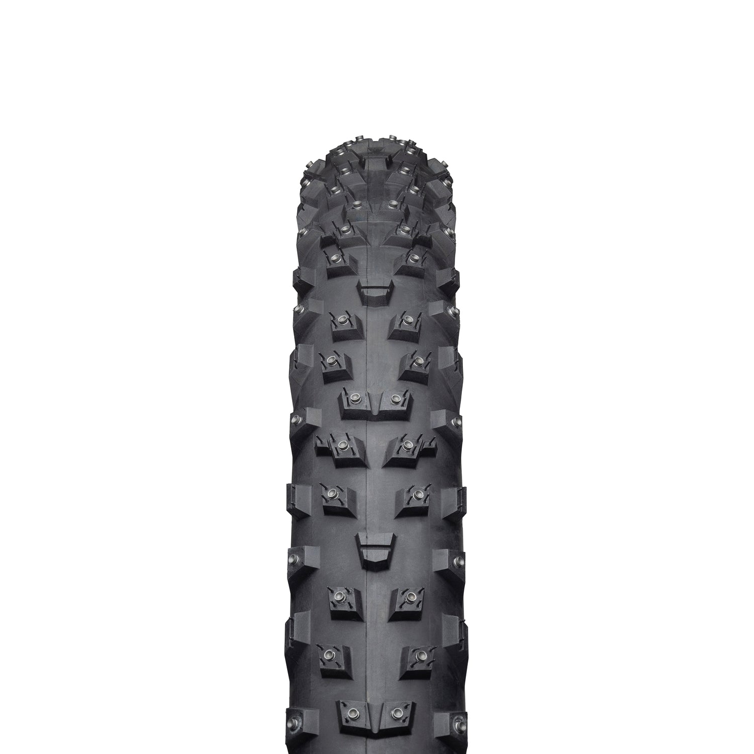 45NRTH Wrathchild Studded Trail Tire straight-on view showing tread and studs