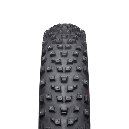 45NRTH Wrahlorde Studded Fat Tire straight-on view showing tread