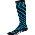 45nrth Dazzle Knee High Sock - Blue/Black - Side view