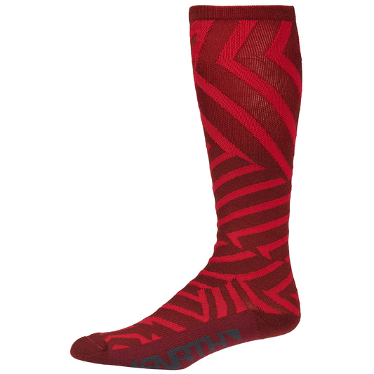 45nrth Dazzle Knee High Sock - Red - Side view
