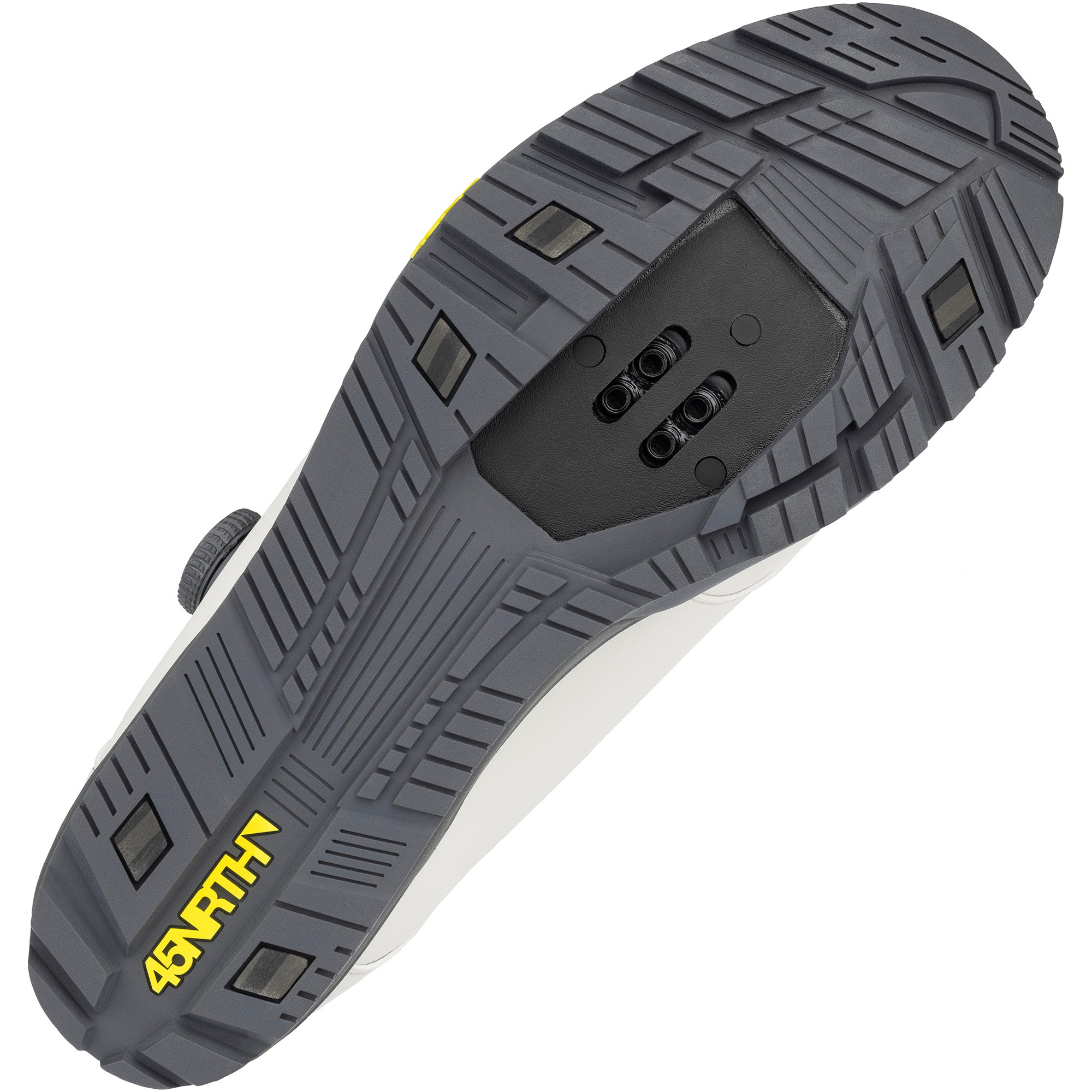 45nrth Ragnarok Cycling Boot - Grey - bottom tread view