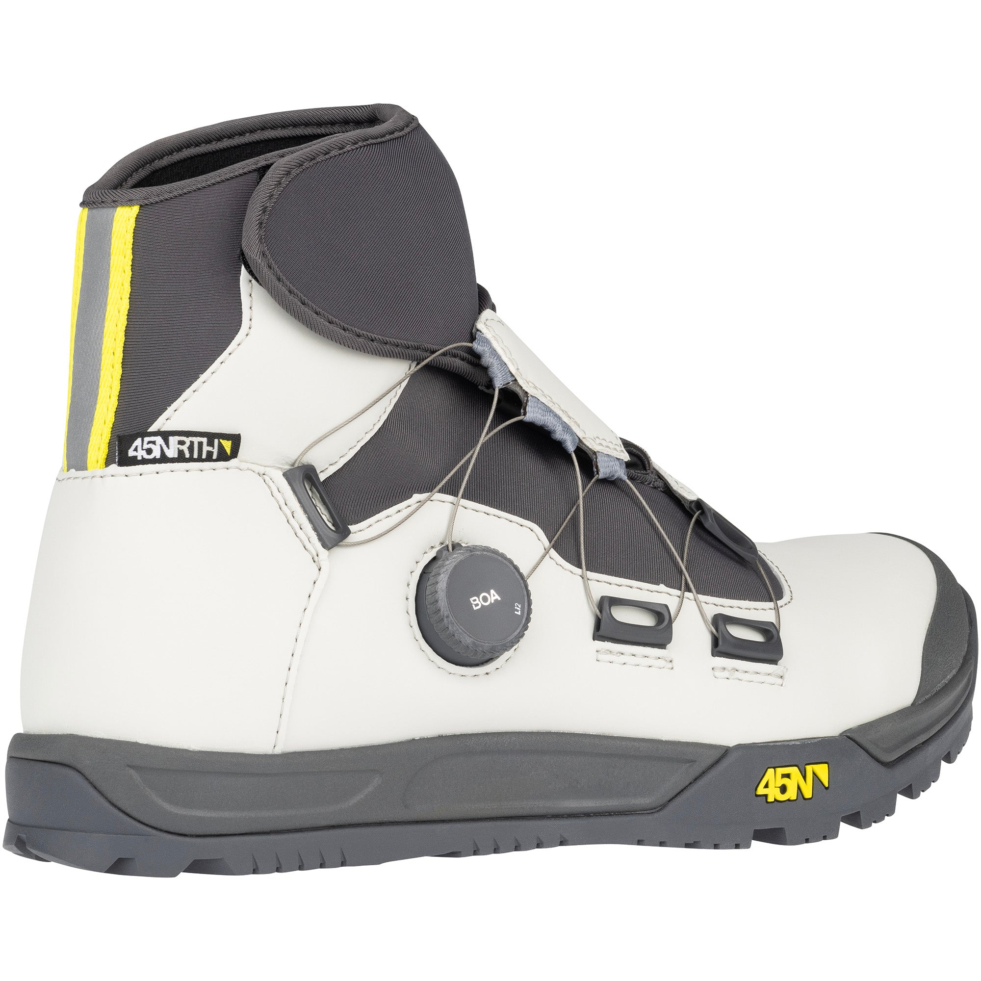 45nrth Ragnarok Cycling Boot - Grey - back three quarter view