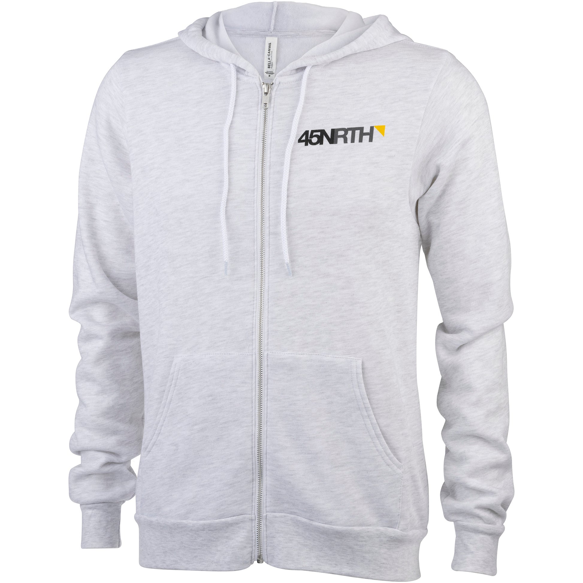 45nrth Winter Wonder Hoodie - Grey with Logo - Front View