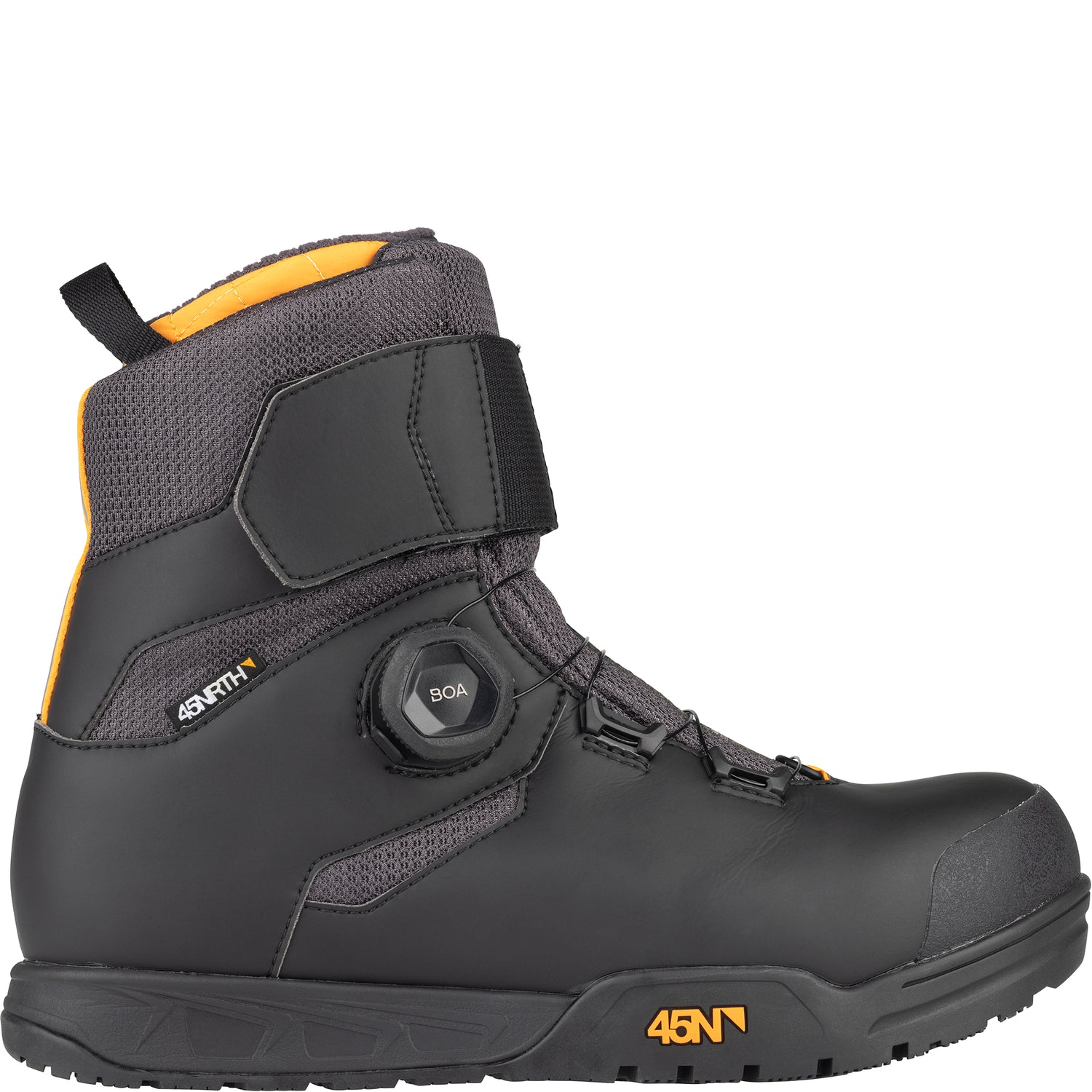45nrth Wolvhammer Cycling Boot - Black - Side view