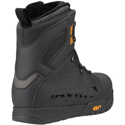 45nrth Wolvhammer Cycling Boot - Black - Rear three quarter view