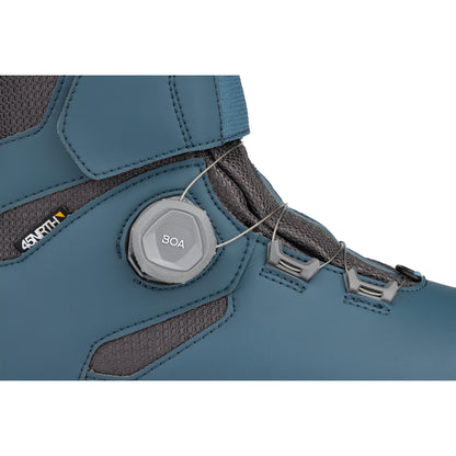 45nrth Wolvhammer Cycling Boot - Slate - Closeup of BOA closure