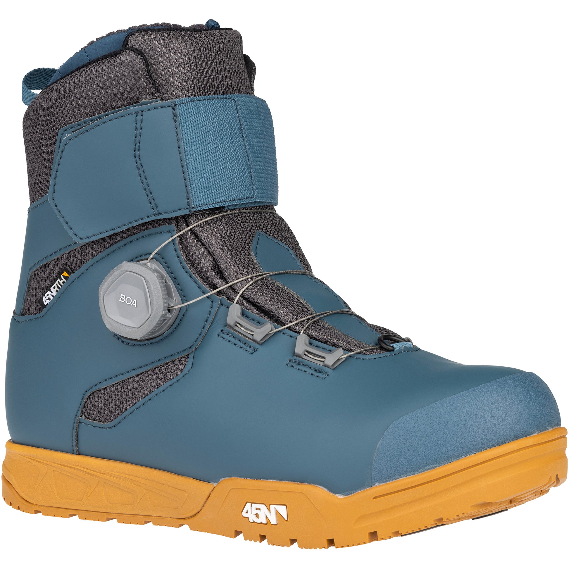 45nrth Wolvhammer Cycling Boot - Slate - Front three quarter view
